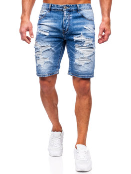 Bolf Herren Kurze Hose Jeasnsshorts Dunkelblau  RJ953