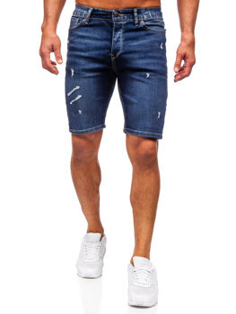 Bolf Herren Kurze Jeanshose Jeansshorts Dunkelblau  0438