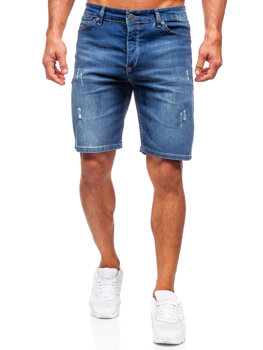 Bolf Herren Kurze Jeanshose Shorts Dunkelblau 5819