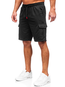 Bolf Herren Kurze Sporthose Cargohose Schwarz  8K218