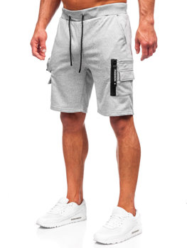 Bolf Herren Kurze Sporthose Cargoshorts Grau  HS7180