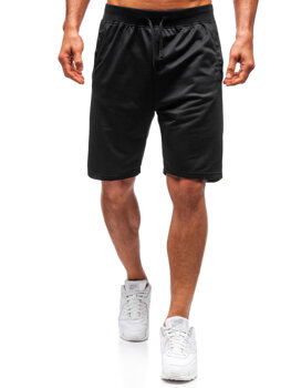 Bolf Herren Kurze Sporthose Schwarz  DK01