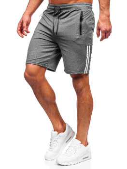 Bolf Herren Kurze Sporthose Shorts Schwarzgrau  68020