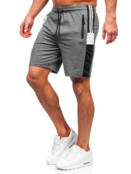 Bolf Herren Kurze Sporthose Shorts Schwarzgrau  68040