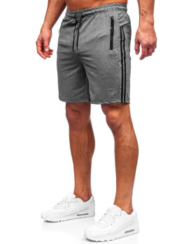 Bolf Herren Kurze Sporthose Shorts Schwarzgrau  68058