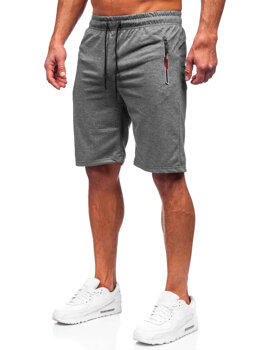 Bolf Herren Kurze Sporthose Shorts Schwarzgrau  JX711