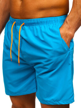 Bolf Herren Kurzehose Badeshorts Blau  HN123