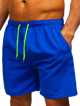 Bolf Herren Kurzehose Badeshorts Mittelblau  HN123