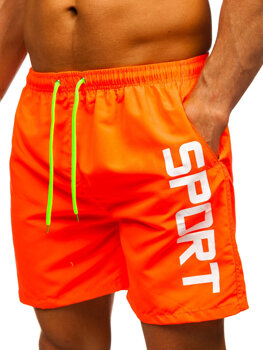 Bolf Herren Kurzehose Badeshorts Orange HN109