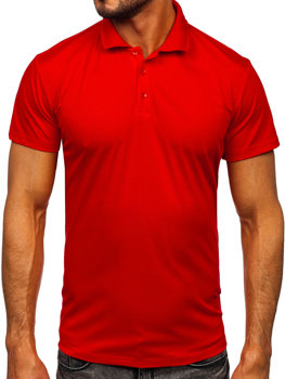 Bolf Herren Polohemd Kurzarm Rot  8T80