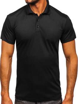 Bolf Herren Polohemd Kurzarm Schwarz  8T80