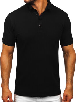 Bolf Herren Poloshirt Schwarz  2004