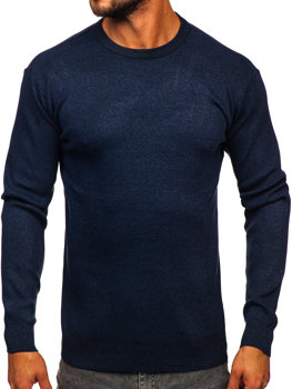 Bolf Herren Pullover Basic Dunkalblau S8502