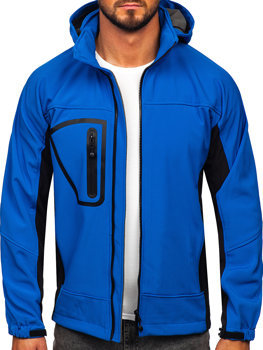 Bolf Herren Softshelljacke Blau  T019