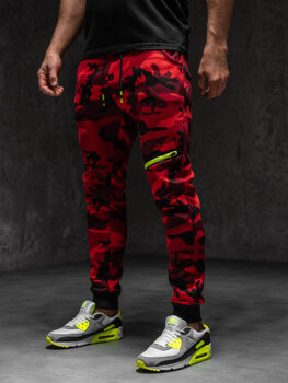 Bolf Herren Sporthose Camo Rot  KK04A1