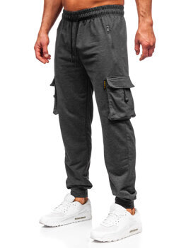 Bolf Herren Sporthose Cargohose Joggers Anthrazit  JX6363