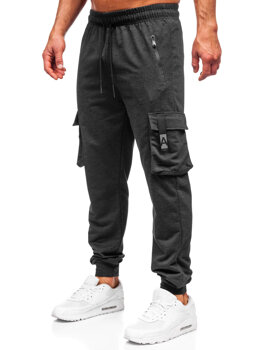 Bolf Herren Sporthose Cargohose Joggers Schwarzgrau  JX6362