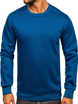 Bolf Herren Sweatshirt ohne Kapuze Indigo  2001