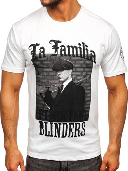 Bolf Herren T-Shirt mit Applikationen Weiß  21004