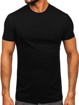 Bolf Herren T-Shirt mit Motiv Schwarz  MT3056