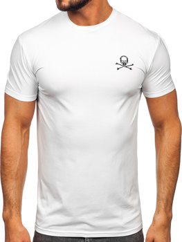 Bolf Herren T-Shirt mit Motiv Weiß  MT3049