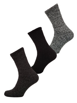 Bolf Herren Thermosocken für den Winter Mehrfarbig-3  A8990-2-3P 3PACK