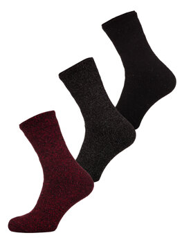 Bolf Herren Thermosocken für den Winter Mehrfarbig-5  A8990-2-3P 3PACK