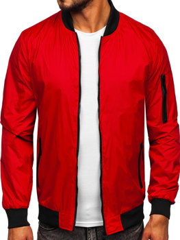 Bolf Herren Übergangsjacke Bomberjacke Rot  5M708