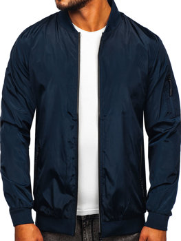 Bolf Herren Übergangsjacke Dunkelblau  W3908