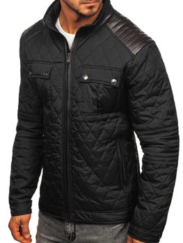 Bolf Herren Übergangsjacke Schwarz  K007