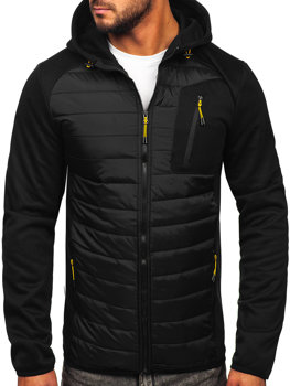 Bolf Herren Übergangsjacke Schwarz  KS2150