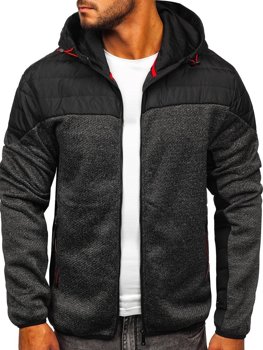 Bolf Herren Übergangsjacke Schwarz  KS2158