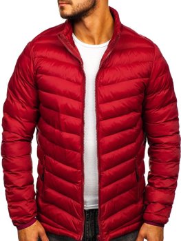 Bolf Herren Übergangsjacke Sport Jacke Weinrot  SM70