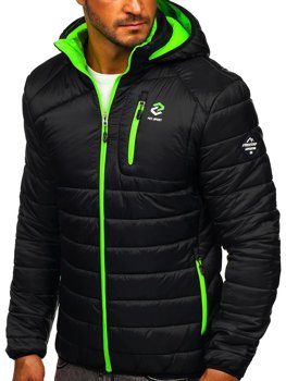 Bolf Herren Übergangsjacke Sport Jacke mit Steppmuster Schwarz BK031