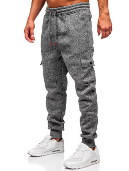 Bolf Herren Warme Sporthose Joggers Anthrazit  Q1108