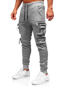 Bolf Herren Warme Sporthose Joggers Cargohose Grau HSS361