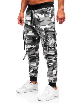 Bolf Herren Warme Sporthose Joggers Cargohose Grau HSS453