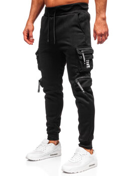 Bolf Herren Warme Sporthose Joggers Cargohose Schwarz HSS361