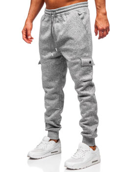 Bolf Herren Warme Sporthose Joggers Grau  Q1108