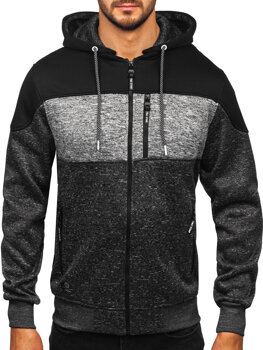 Bolf Herren Warmer Kapuzenpullover Anthrazit  TC1307