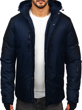 Bolf Herren Winterjacke Dunkalblau  91M9902