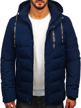 Bolf Herren Winterjacke Dunkelblau  5M3136