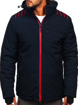 Bolf Herren Winterjacke Dunkelblau  6580