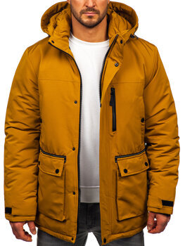 Bolf Herren Winterjacke Parka Camel  22M323