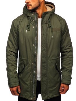 Bolf Herren Winterjacke Parka Khaki  EX838