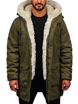 Bolf Herren Winterjacke Parka Khaki5M120