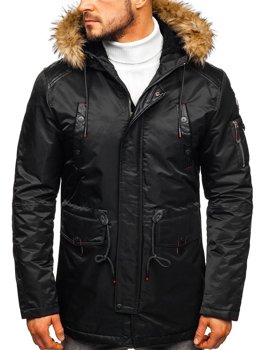 Bolf Herren Winterjacke Schwarz  1080