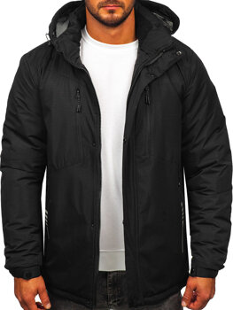 Bolf Herren Winterjacke Schwarz  22M321