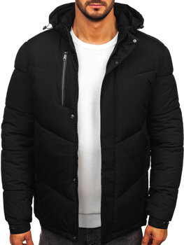 Bolf Herren Winterjacke Schwarz 31M5035