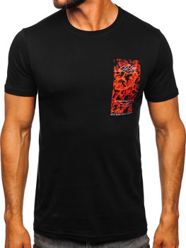 Herren T-Shirt mit Motiv Schwarz 4F M487